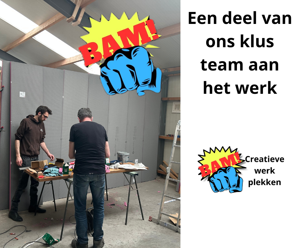 Enkele leden van het klusteam